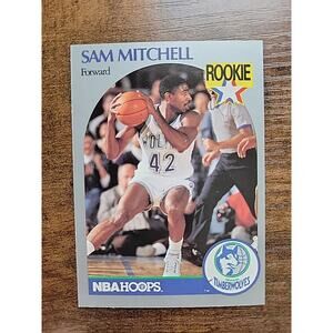Sam Mitchell 1990-1991 NBA Hoops #188 - Rookie - Timberwolves - NBA - Fresh Pull